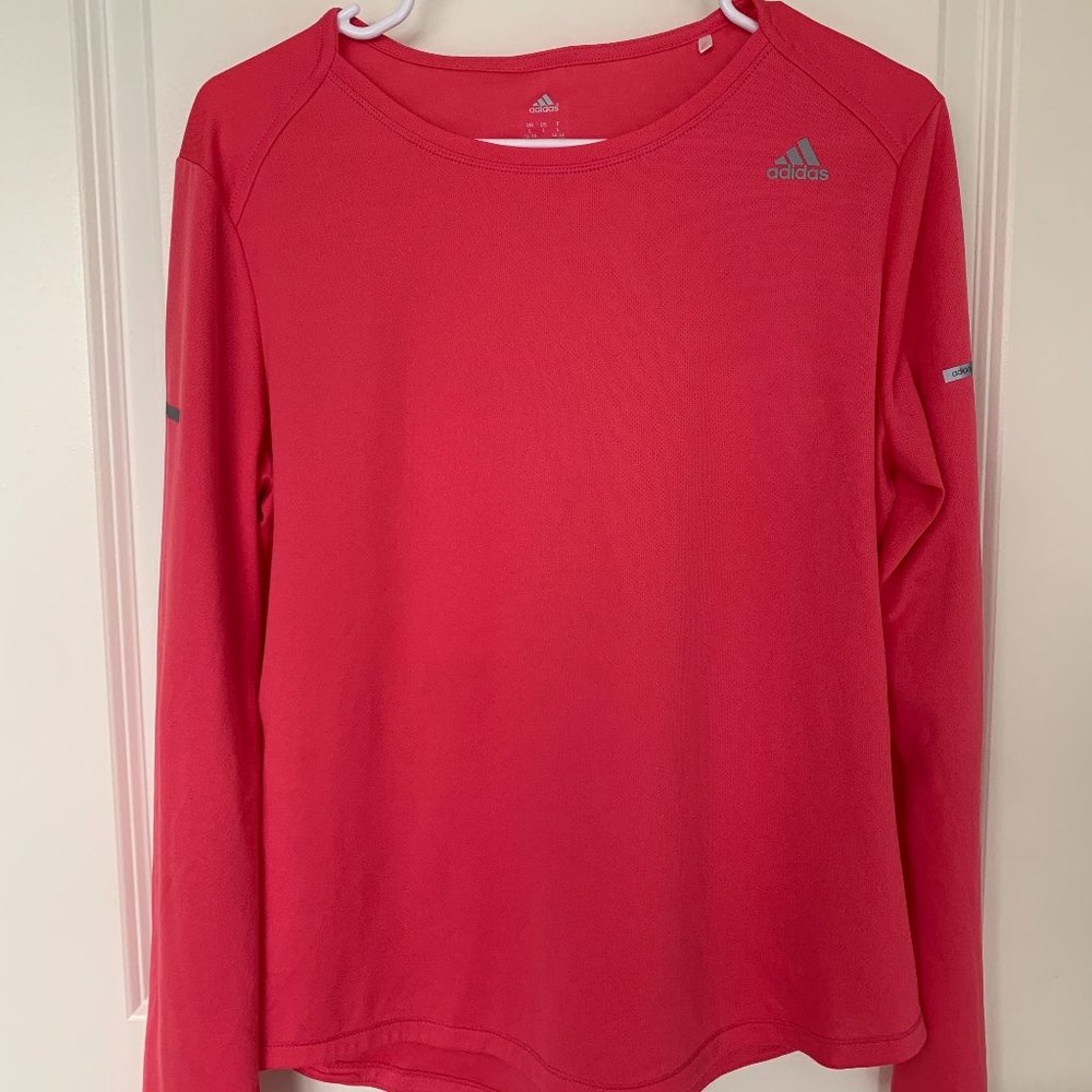 Adidas Running Long Sleeve Size L Pink